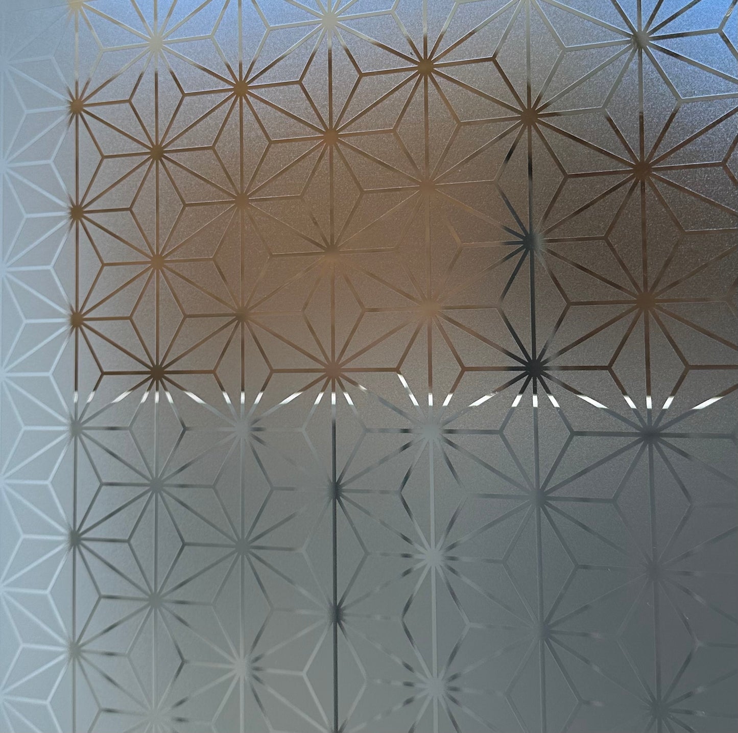 Frosted ink window film made