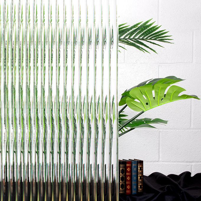 Reeded glass window film 13mm flutes