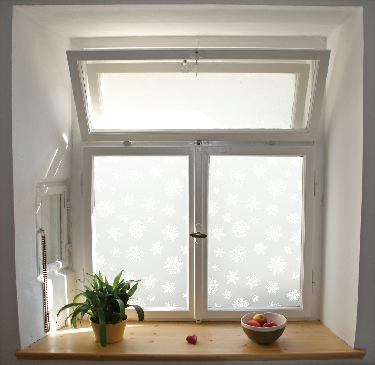 Snowflake privacy window film designs comes in different colours