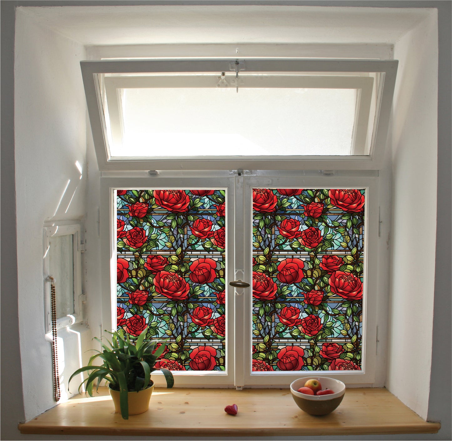 Rose stained glass - The Creative Print Co.