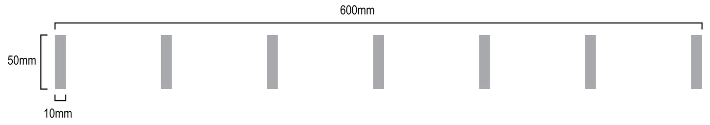 Vertical Lines Glass Safety Decal - The Creative Print Co.