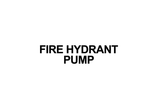 Fire hydrant pump vinyl decal stat sign