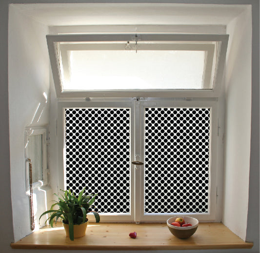 Dots privacy window film designs comes in different colours 